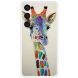 Силиконовый (TPU) чехол Deexe Life Style для Samsung Galaxy S23 Plus (S916) - Colorful Giraffe. Фото 1 из 2