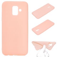 Силиконовый (TPU) чехол Deexe Matte Case для Samsung Galaxy A6 2018 (A600) - Pink
