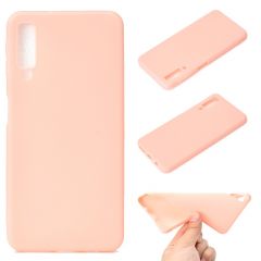 Силиконовый (TPU) чехол Deexe Matte Case для Samsung Galaxy A7 2018 (A750) - Pink