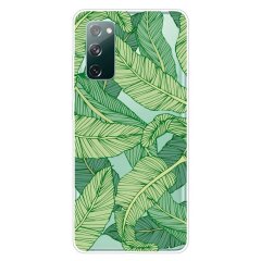 Силіконовий (TPU) чохол Deexe Pretty Things для Samsung Galaxy S20 FE (G780) - Green Leaves