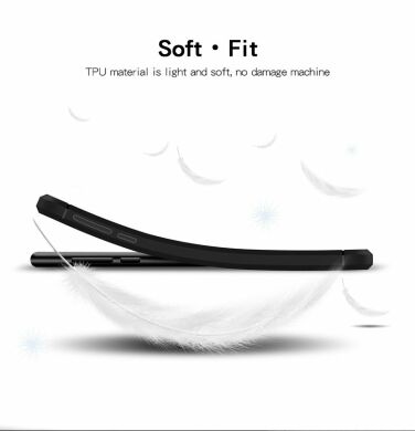 Силиконовый (TPU) чехол MOFI Carbon Fiber для Samsung Galaxy A40 (A405) (TPU) - Grey