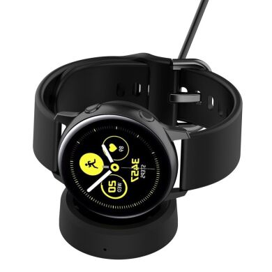 Зарядное устройство Deexe Magnetic Charger Cradle для Samsung Galaxy Watch 3 / 4 / 4 Classic / 5 / 5 Pro / 6 / 6 Classic / Active / Active 2 - Black