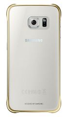 Захисна накладка Clear Cover для Samsung S6 (G920) EF-QG920BBEGRU - Gold