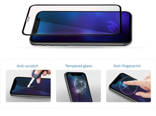 Защитное стекло 2E Basic 3D Full Glue для Samsung Galaxy M52 (M526) - Black