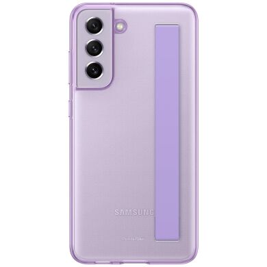 Защитный чехол Clear Strap Cover для Samsung Galaxy S21 FE (G990) EF-XG990CVEGRU - Lavender