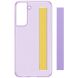 Защитный чехол Clear Strap Cover для Samsung Galaxy S21 FE (G990) EF-XG990CVEGRU - Lavender. Фото 7 из 8