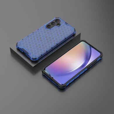 Защитный чехол Deexe Honeycomb Series для Samsung Galaxy A35 (A356) - Blue