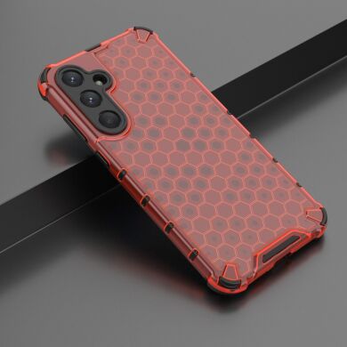 Защитный чехол Deexe Honeycomb Series для Samsung Galaxy A55 (A556) - Red