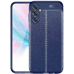 Защитный чехол Deexe Leather Cover для Samsung Galaxy M14 (M146) - Blue