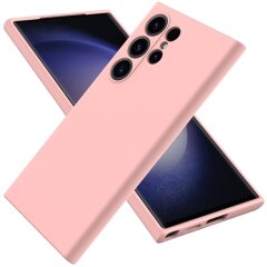 Защитный чехол Deexe Silicone Case для Samsung Galaxy S24 Ultra - Pink