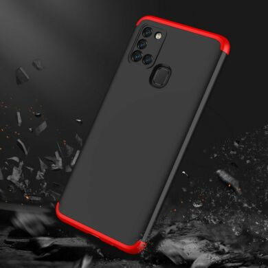 Защитный чехол GKK Double Dip Case для Samsung Galaxy A21s (A217) - Red / Black