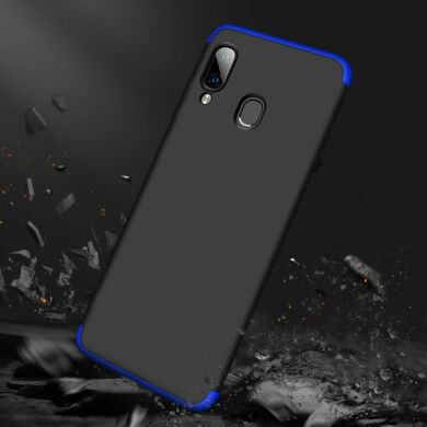 Защитный чехол GKK Double Dip Case для Samsung Galaxy A40 (А405) - Black / Blue