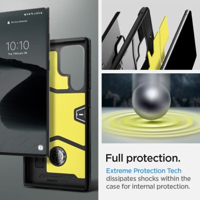 Защитный чехол Spigen (SGP) Tough Armor для Samsung Galaxy S22 Ultra (S908) - Black