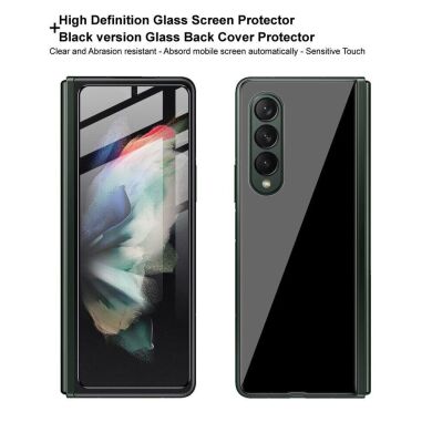 Комплект защитного стекла IMAK Tempered Glass set для Samsung Galaxy Fold 4 - Black