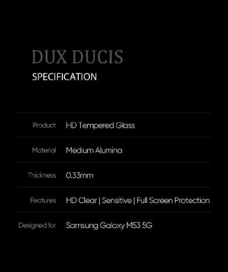 Защитное стекло DUX DUCIS Full Glue для Samsung Galaxy M53 (M536) - Black