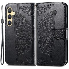 Чохол UniCase Butterfly Pattern для Samsung Galaxy S24 Plus - Black
