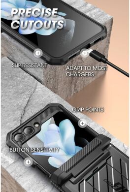 Защитный чехол Supcase Unicorn Beetle Pro Rugged Case with Belt Clip для Samsung Galaxy Flip 5 - Black
