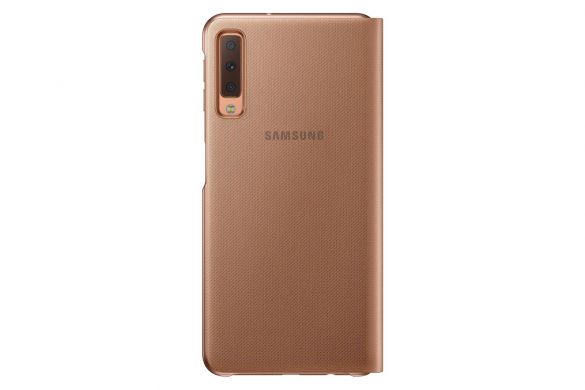 Чехол-книжка Wallet Cover для Samsung Galaxy A7 2018 (A750) EF-WA750PFEGRU - Gold