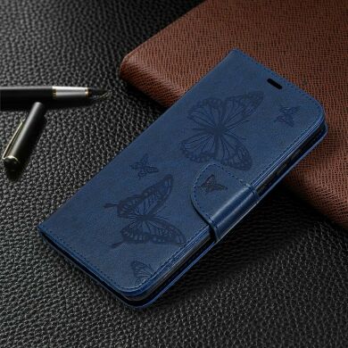 Чехол UniCase Butterfly Pattern для Samsung Galaxy A21s (A217) - Blue