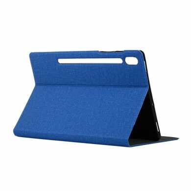 Чехол UniCase Texture Stand для Samsung Galaxy Tab S7 Plus (T970/975) / S8 Plus (T800/806) - Blue