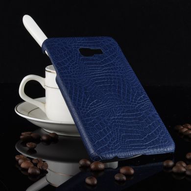 Пластиковый чехол Deexe Croco Style для Samsung Galaxy J4+ (J415) - Dark Blue