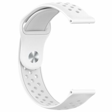 Ремешок Deexe Dot Style для часов с шириной крепления 20мм - White