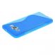 Силиконовая накладка Deexe S Line для Samsung Galaxy A3 (A300) - Blue. Фото 4 из 5