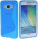 Силиконовая накладка Deexe S Line для Samsung Galaxy A3 (A300) - Blue. Фото 1 из 5