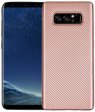 Силиконовый (TPU) чехол iZore Fiber для Samsung Galaxy Note 8 (N950) - Rose Gold