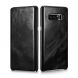 Кожаный чехол-книжка ICARER Slim Flip для Samsung Galaxy Note 8 (N950) - Black. Фото 1 из 14