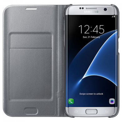 Чехол LED View Cover для Samsung Galaxy S7 edge (G935) EF-NG935PSEGRU - Silver