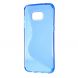 Силиконовая накладка Deexe S Line для Samsung Galaxy S7 edge (G935) - Blue. Фото 3 из 5