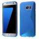 Силиконовая накладка Deexe S Line для Samsung Galaxy S7 edge (G935) - Blue. Фото 1 из 5