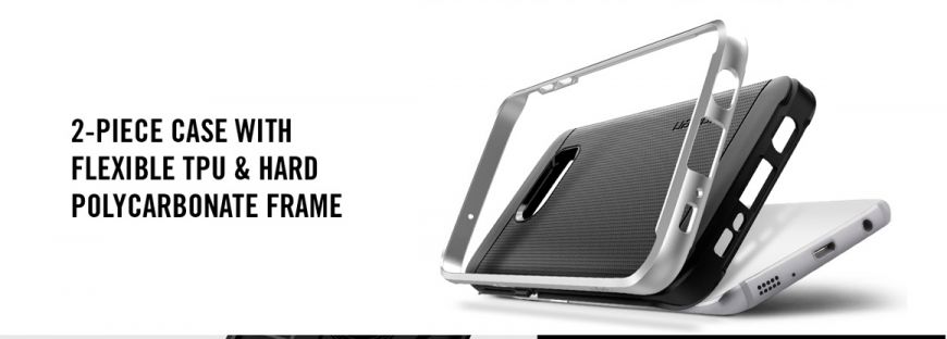 Защитная накладка SGP Neo Hybrid для Samsung Galaxy S7 Edge - Satin Silver