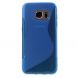 Силиконовая накладка Deexe S Line для Samsung Galaxy S7 (G930) - Blue. Фото 2 из 5