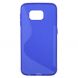 Силиконовая накладка Deexe S Line для Samsung Galaxy S6 (G920) - Blue. Фото 3 из 5