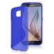 Силиконовая накладка Deexe S Line для Samsung Galaxy S6 (G920) - Blue. Фото 2 из 5