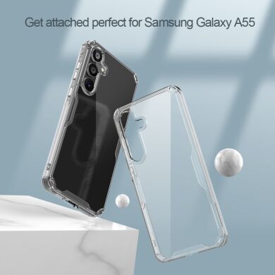 Силиконовый чехол NILLKIN Nature TPU Pro для Samsung Galaxy A55 (A556) - Transparent