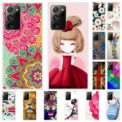 Силиконовый (TPU) чехол Deexe Life Style для Samsung Galaxy Note 20 Ultra (N985) - Girl