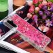 Силиконовый (TPU) чехол Deexe Liquid Glitter для Samsung Galaxy A13 5G (A136) / A04s (A047) - Pink Hearts. Фото 5 из 7