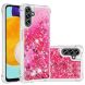 Силиконовый (TPU) чехол Deexe Liquid Glitter для Samsung Galaxy A13 5G (A136) / A04s (A047) - Pink Hearts. Фото 1 из 7