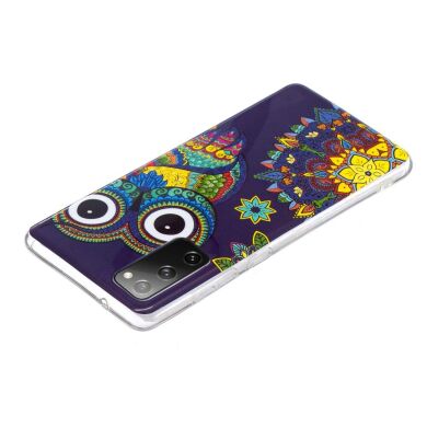 Силиконовый (TPU) чехол Deexe LumiCase для Samsung Galaxy S20 FE (G780) - Owl