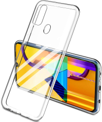 Силиконовый (TPU) чехол Deexe UltraThin для Samsung Galaxy M30s (M307) / Galaxy M21 (M215) - Transparent