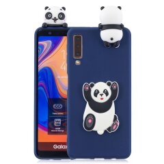 Силиконовый (TPU) чехол UniCase 3D Pattern для Samsung Galaxy A7 2018 (A750) - Jumping Panda