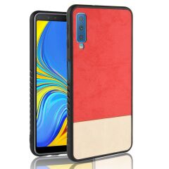Защитный чехол Deexe Elegant Series для Samsung Galaxy A7 2018 (A750) - Red