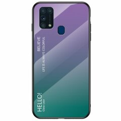 Захисний чохол Deexe Gradient Color для Samsung Galaxy M31 (M315) - Purple / Green