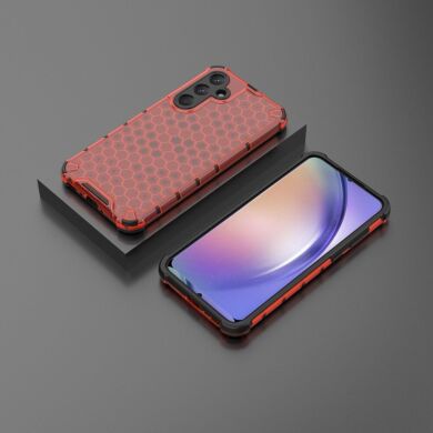 Защитный чехол Deexe Honeycomb Series для Samsung Galaxy A35 (A356) - Red