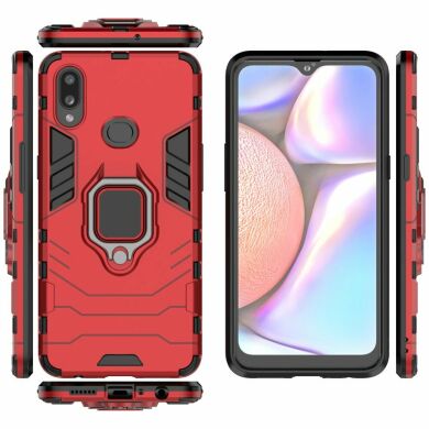 Защитный чехол Deexe Hybrid Case для Samsung Galaxy A10s (A107) - Red