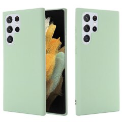 Захисний чохол Deexe Silicone Case для Samsung Galaxy S22 Ultra - Green