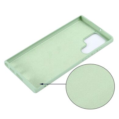 Защитный чехол Deexe Silicone Case для Samsung Galaxy S22 Ultra - Green